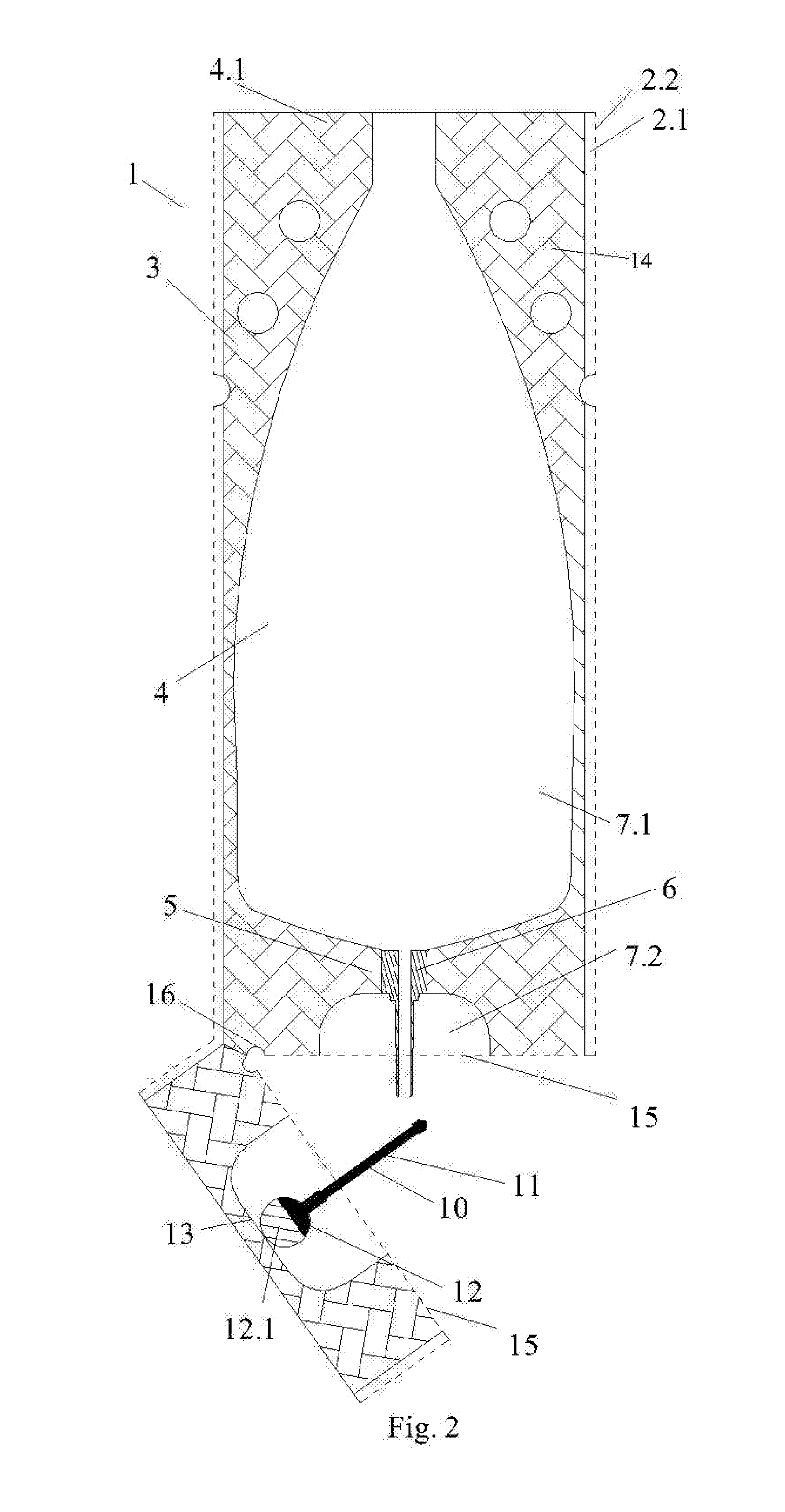 Container bag for containing semen for artificial insemination of animals