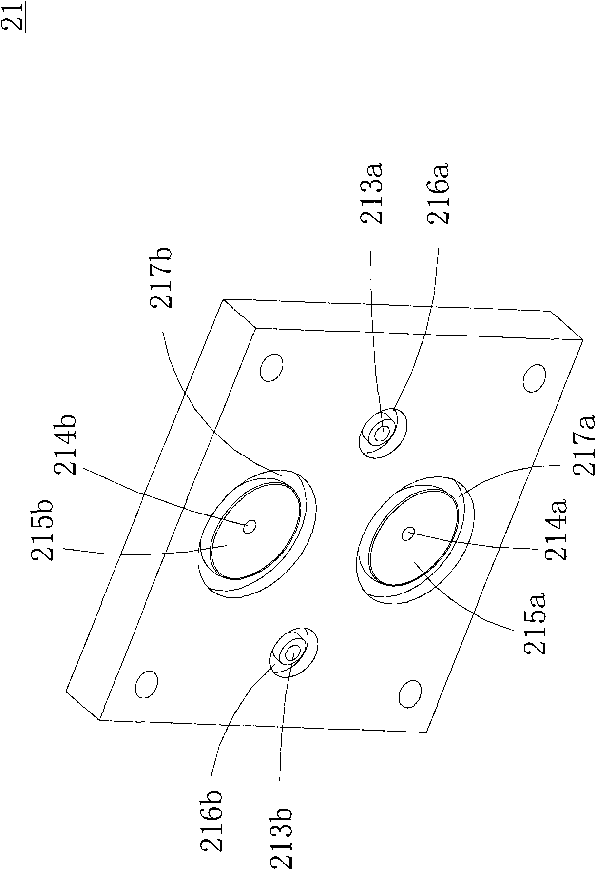 Multiple-sprue fluid conveying appliance