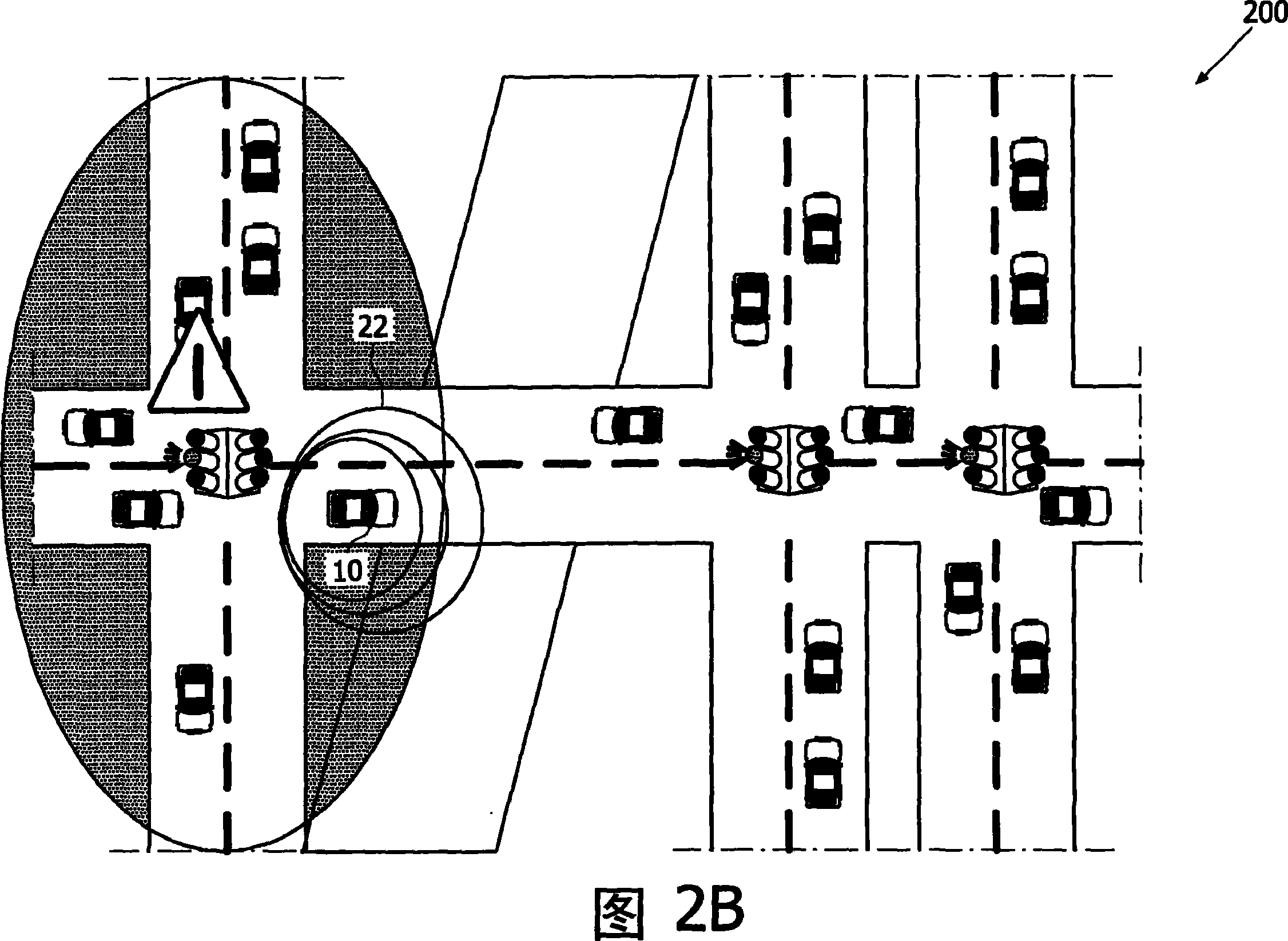 Communication device and communication system as well as method of communication between and among mobile nodes such as vehicles