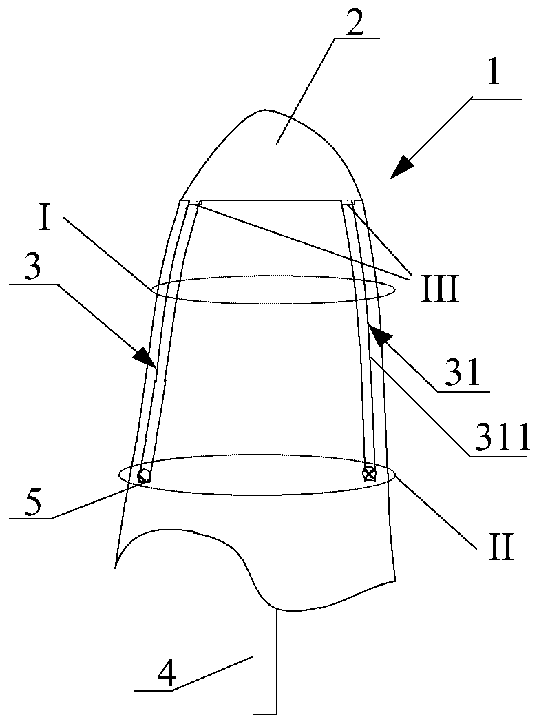 A wind turbine blade lightning protection and lightning protection system