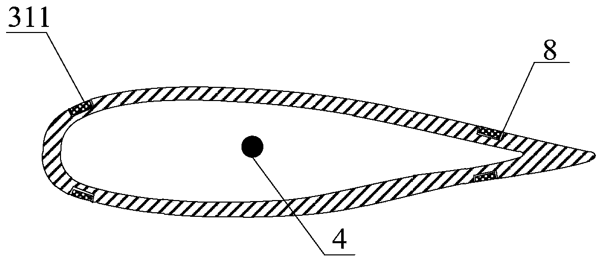 A wind turbine blade lightning protection and lightning protection system