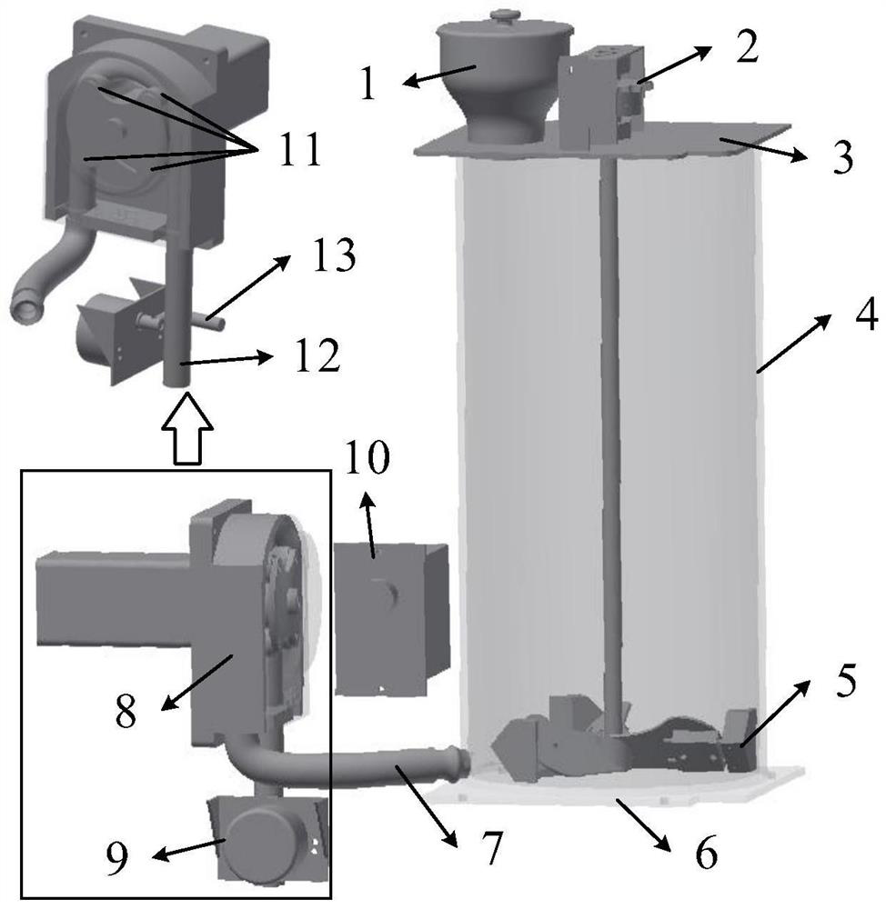 Accurate material feeding system and method for ropy solid-liquid mixing flavoring agent