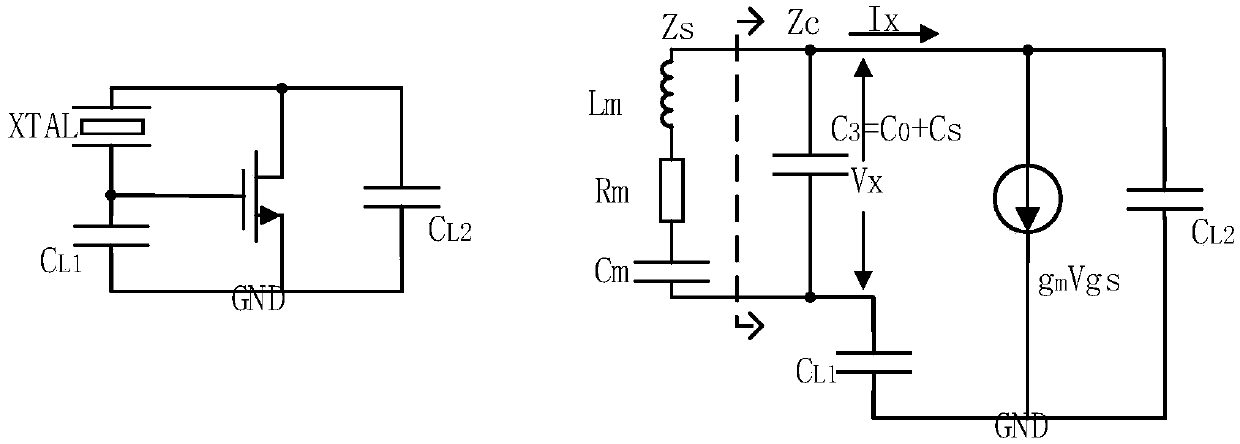 Fast oscillation starting type programmable crystal oscillator circuit with low power consumption