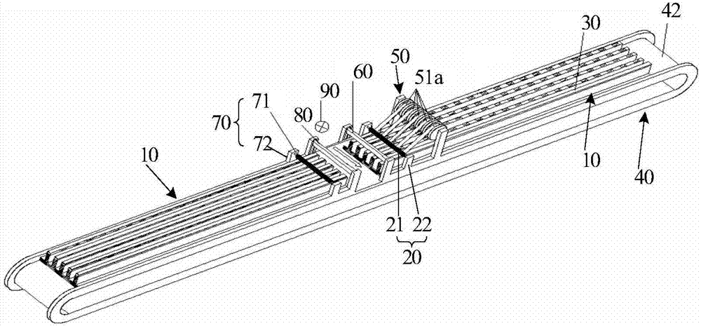 Adhesive tape attaching device