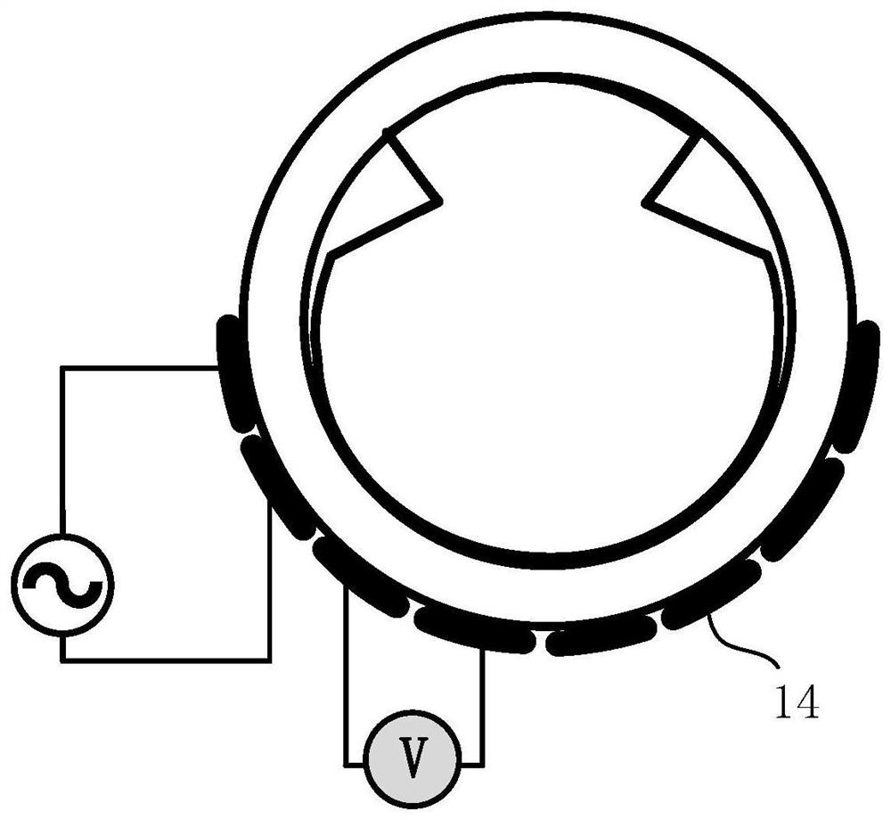 ERT sensor for wear detection of high-speed rail contact line