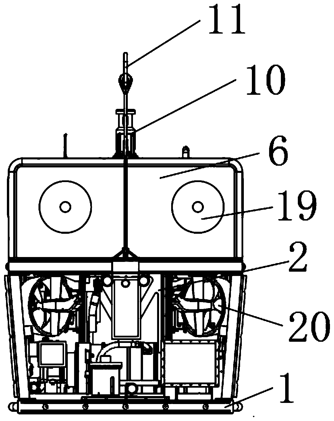 A marine engineering underwater detection robot