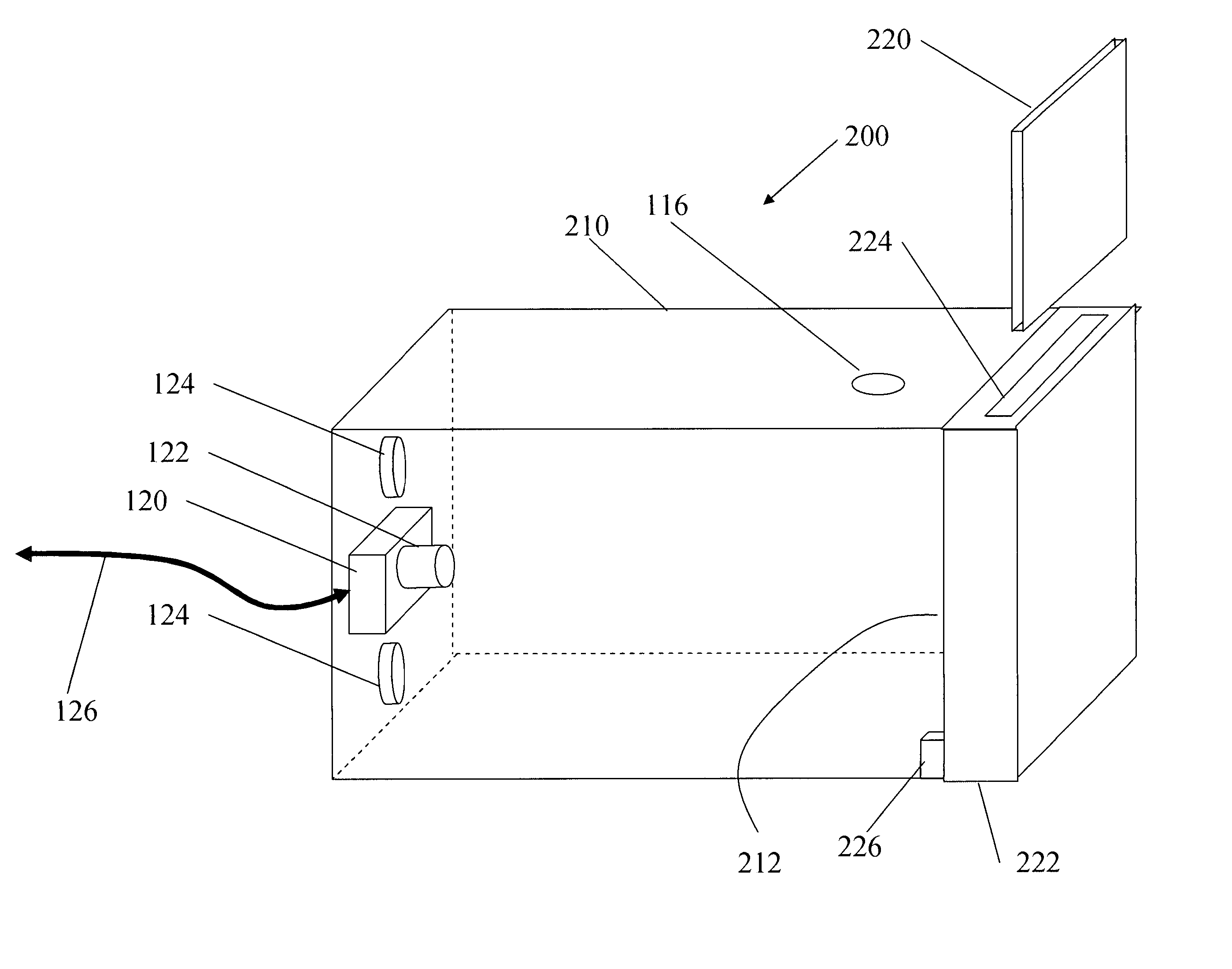 System for extracting information from an identity card