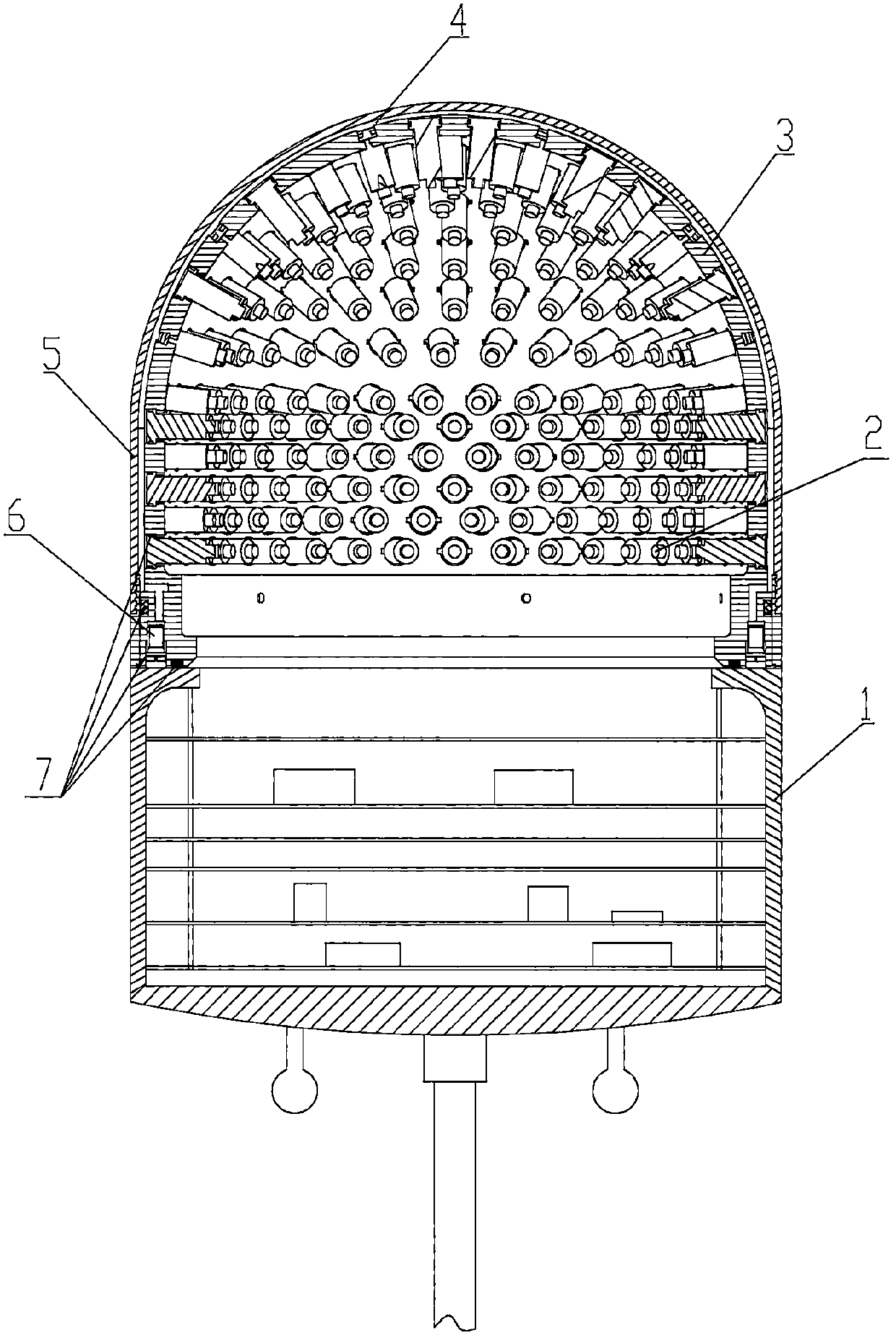 Multi-beam sonar array