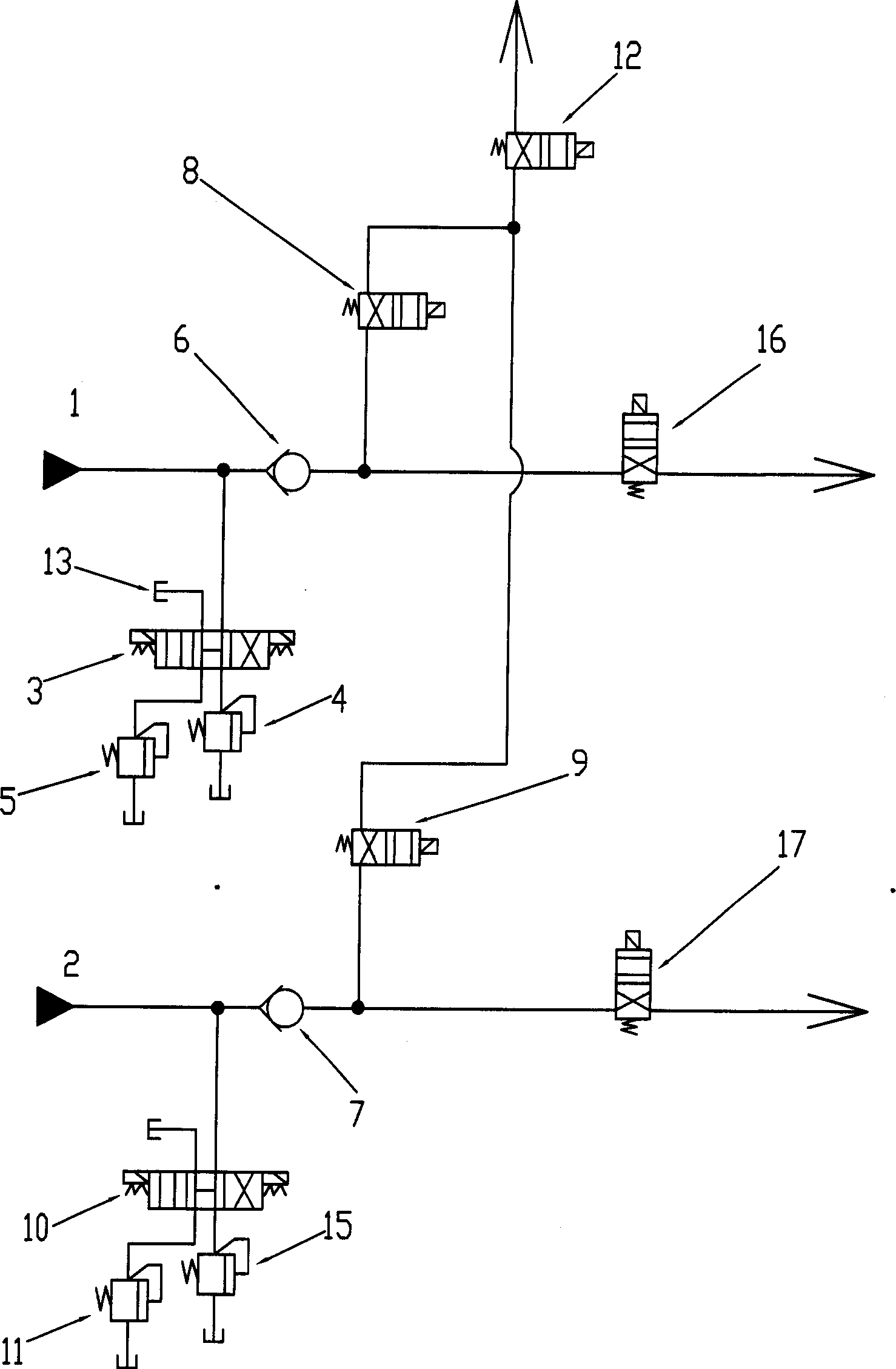 Method of reducing hydraulic system power of multi layer hot press and practical appts