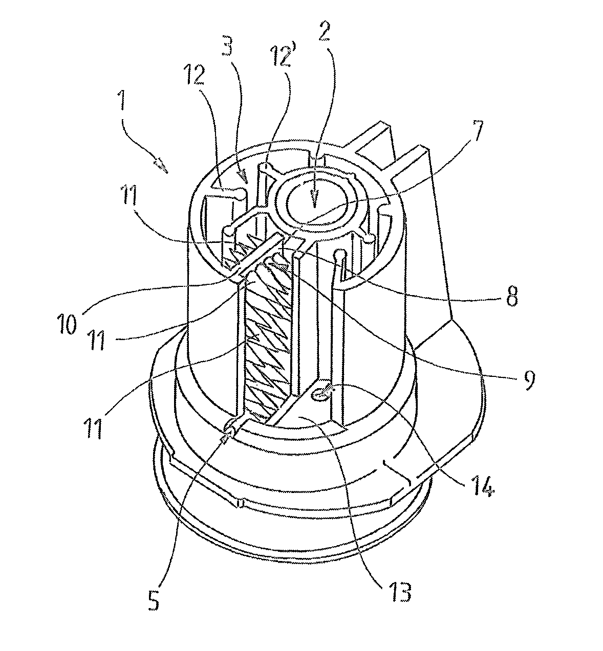 Device for ascertaining a fill level of a medium