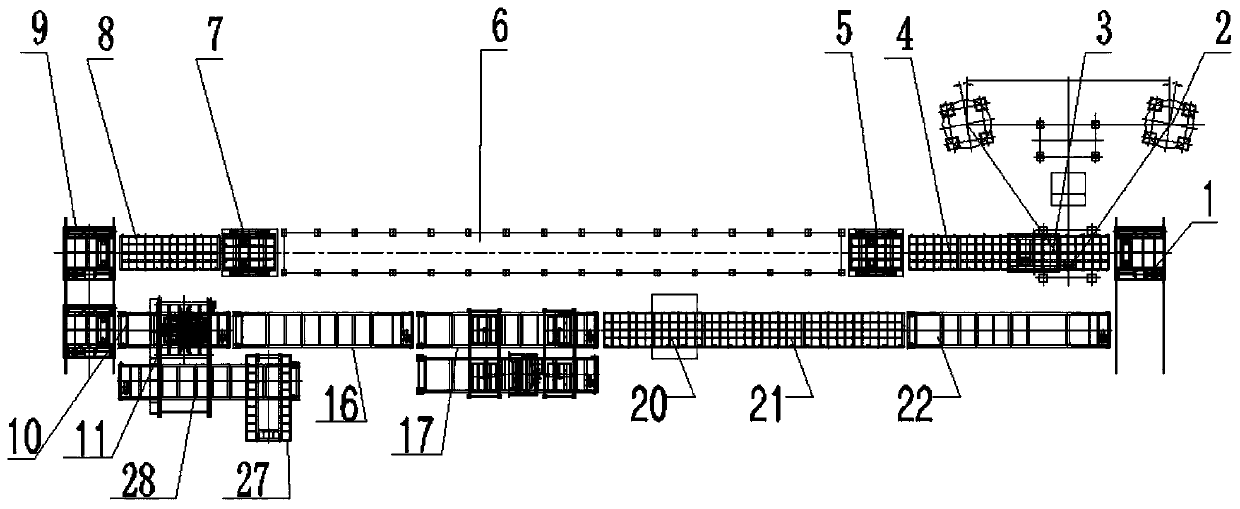 Automatic heat preservation building block production line