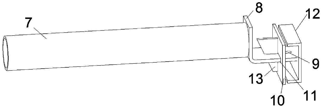 Peripheral protection frame body and prefabricated steel mesh protection system connection method