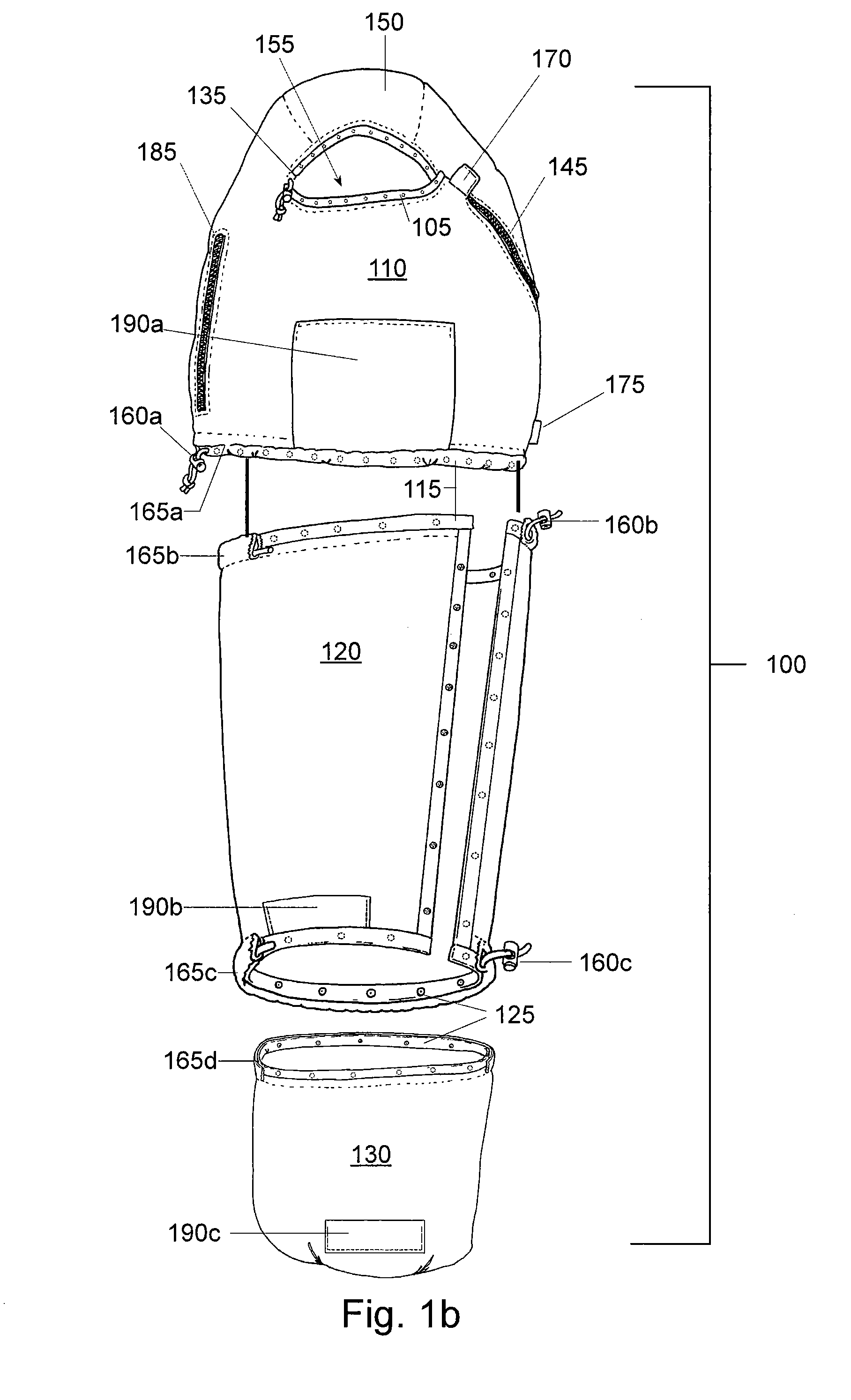 Segmented sleeping bag system