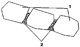 Rock rip-rap concrete protection face structure and construction method thereof