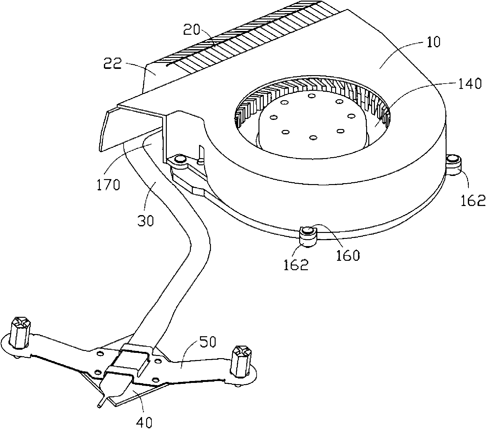 Heat sink and fastener thereof