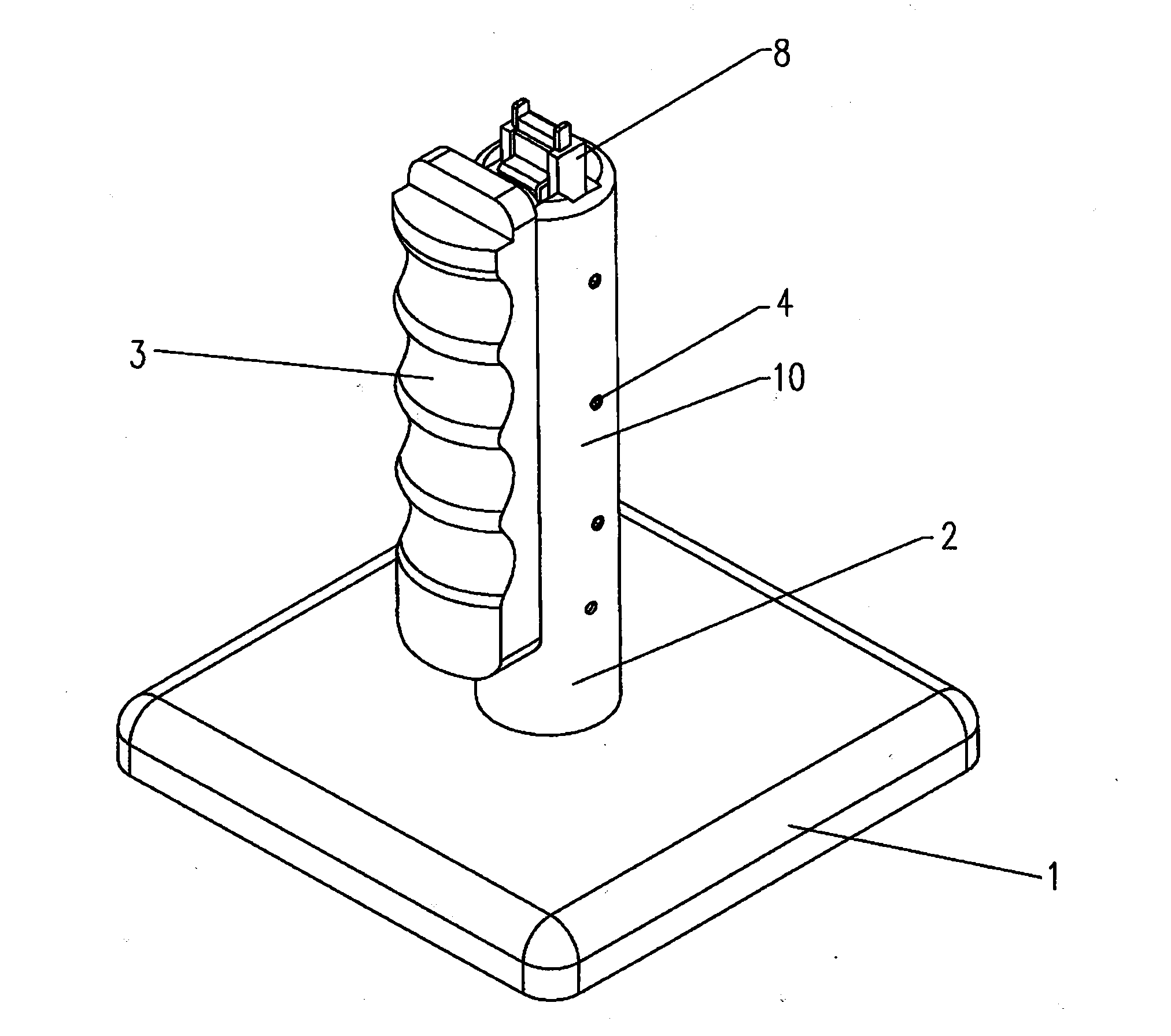 Ergonomic Thermoluminescent Dosimeter Adapter