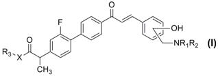 Flurbiprofen chalcone Mannich base compound, its preparation method and use