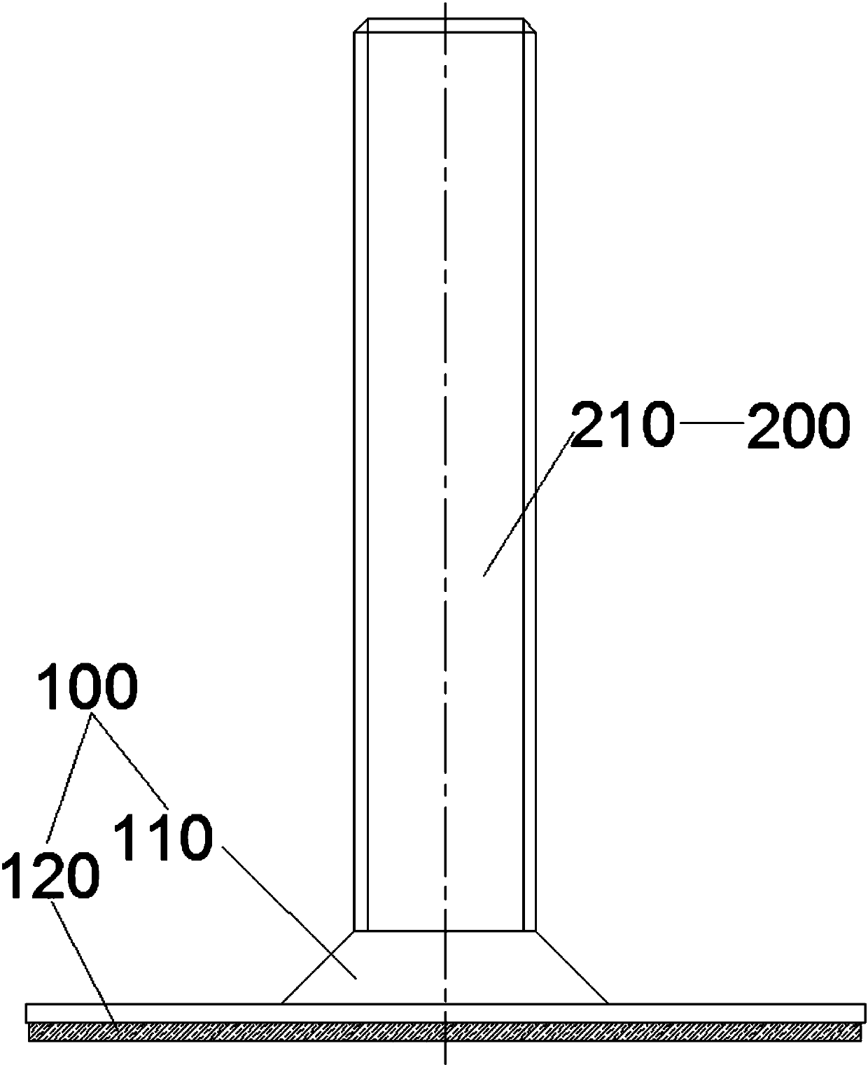 Bolt supporting foot capable of being adjusted at top