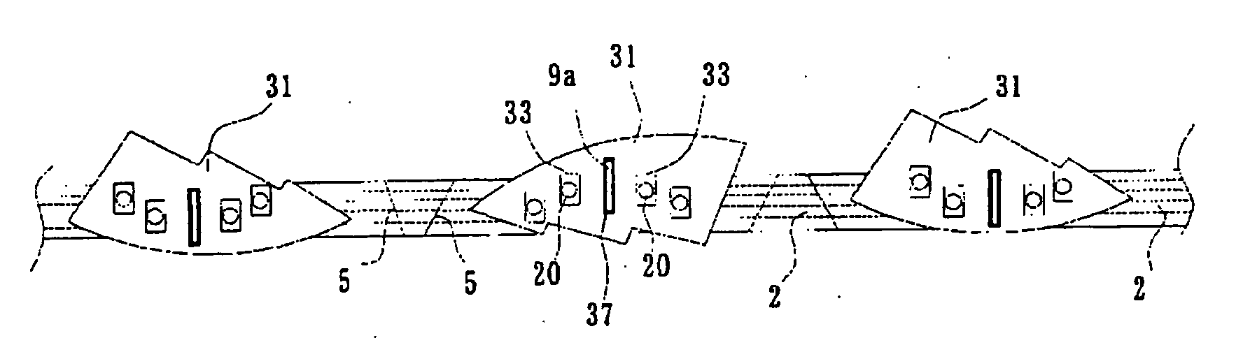 Three-Dimensional Wiring Body for Mounting Electronic Component and Electronic Component Mounting Structure