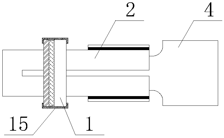 A self-centering buckling restraint end connection device for circular tubes