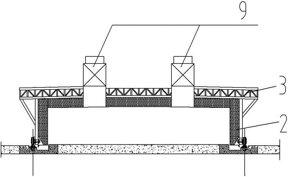 Annular movable tunnel kiln production line layout process