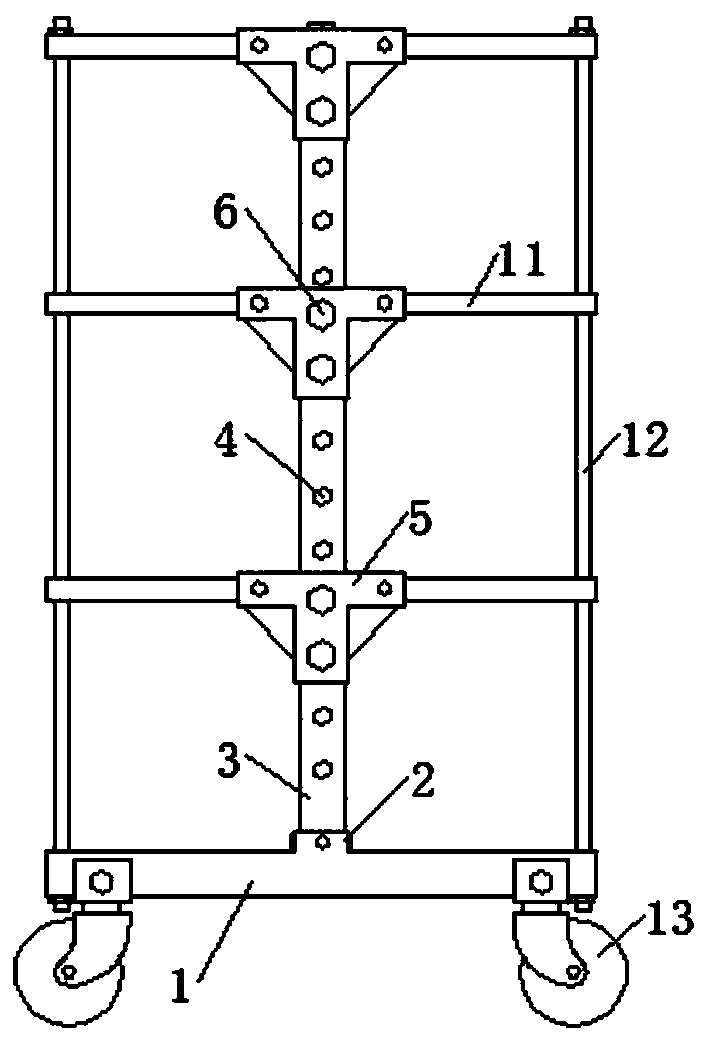 A kind of multi-functional steel bar stable transport vehicle