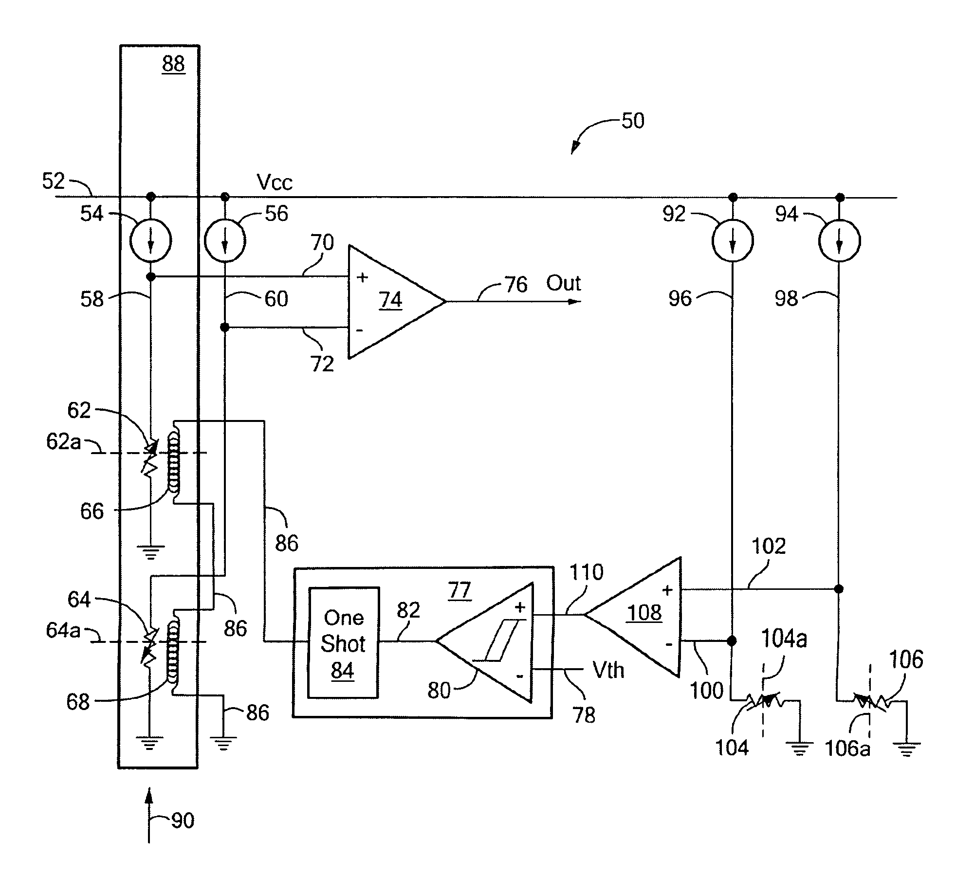 Electronic circuit and method for resetting a magnetoresistance element