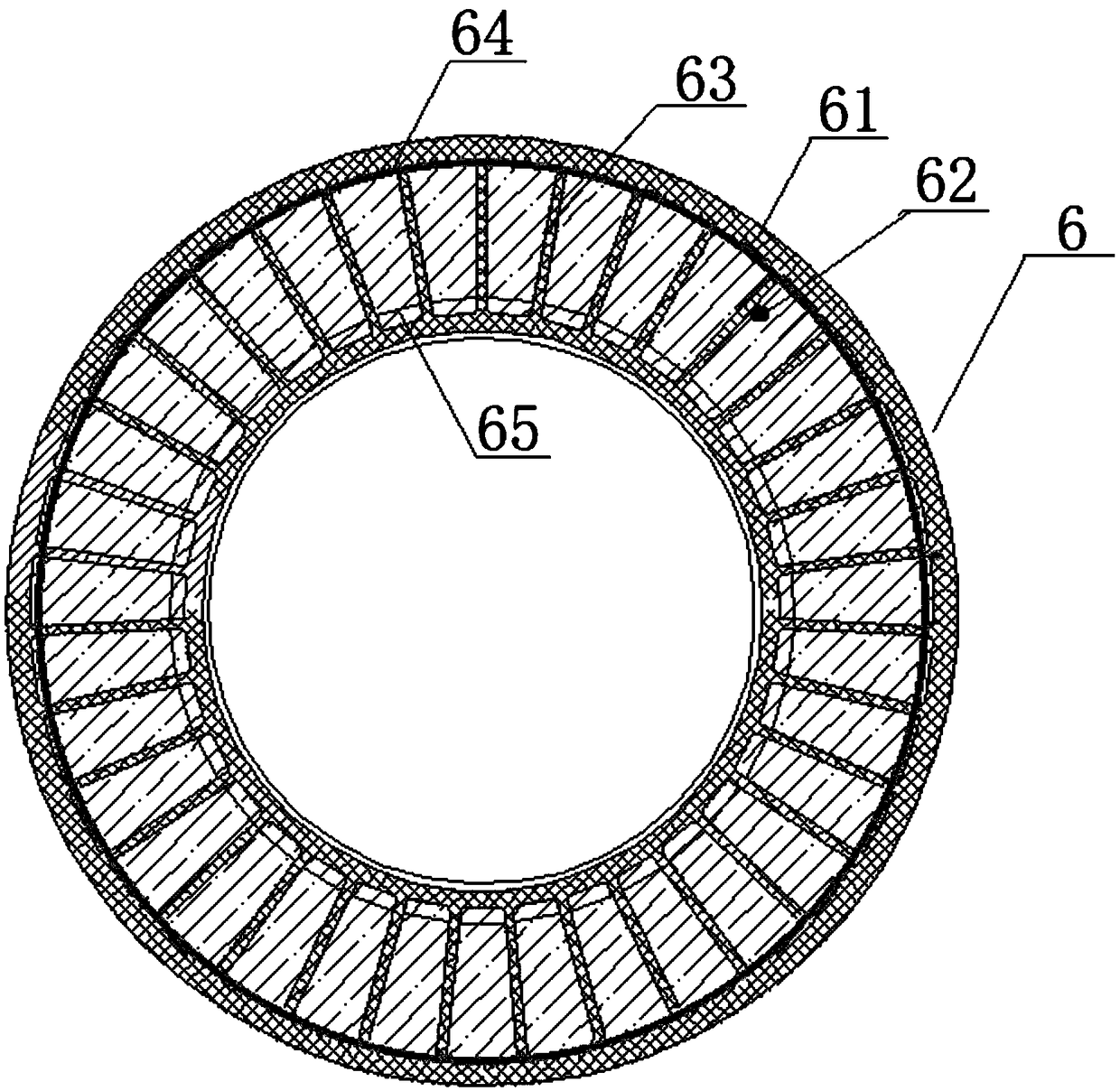 High-elasticity wear-resistant dual-density in-mold foaming rubber tire and manufacturing process thereof
