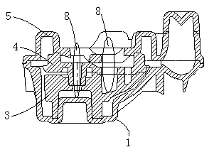 Casting method of a main reducer housing