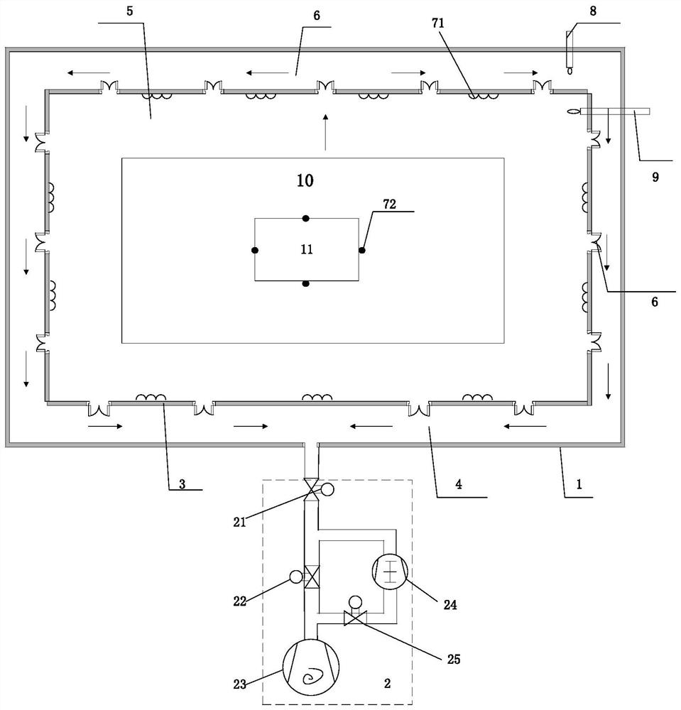 Test device with temperature compensation function