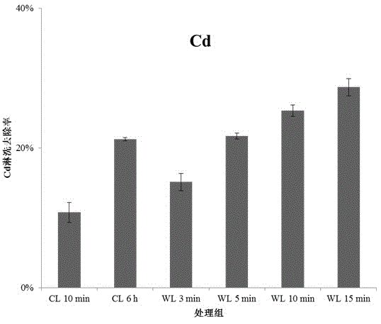 Method for carrying out microwave-assisted chemical leaching and restoring on soil in heavy metal pollution site