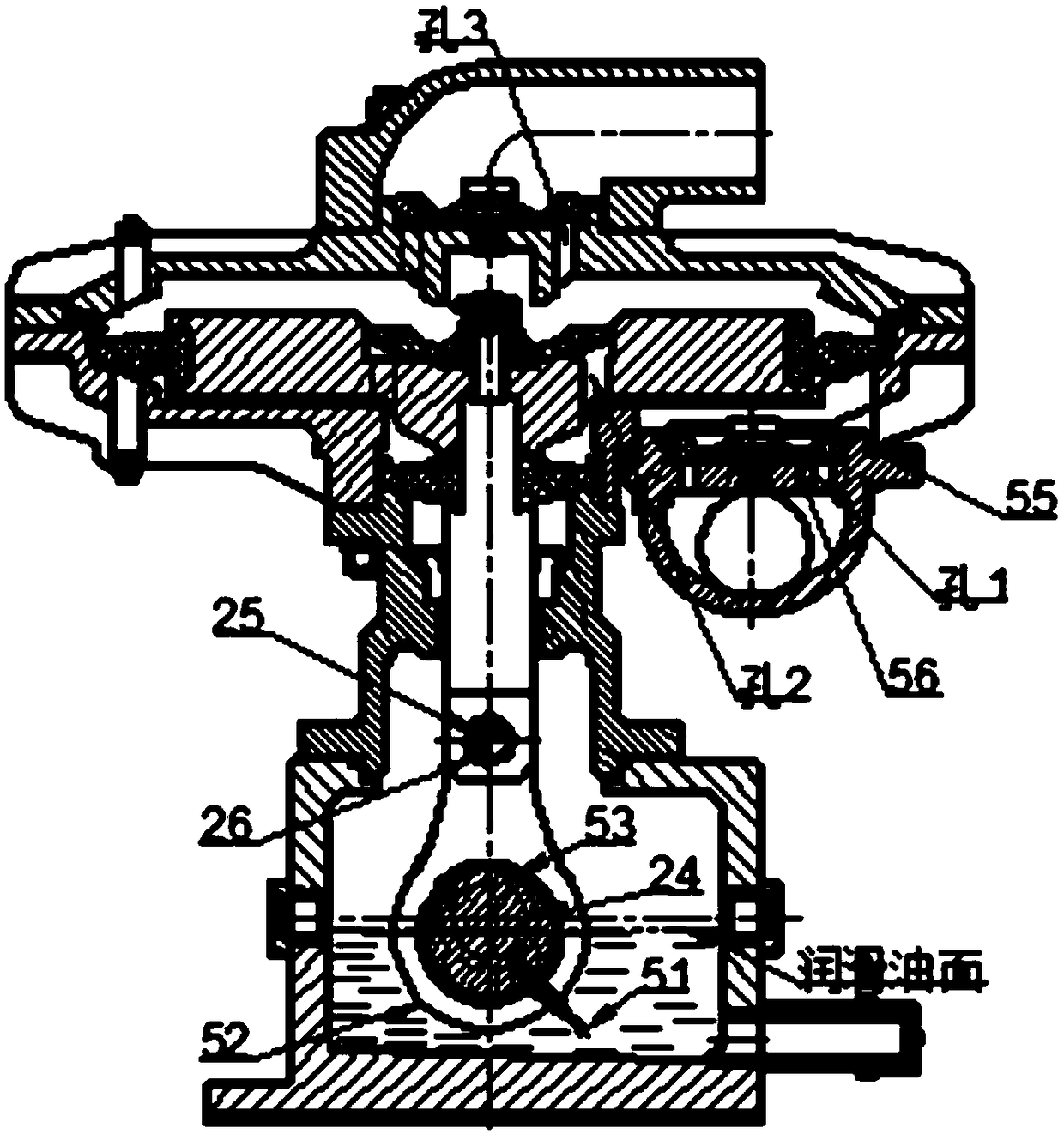 Parasitical auxiliary self-priming vacuum pump