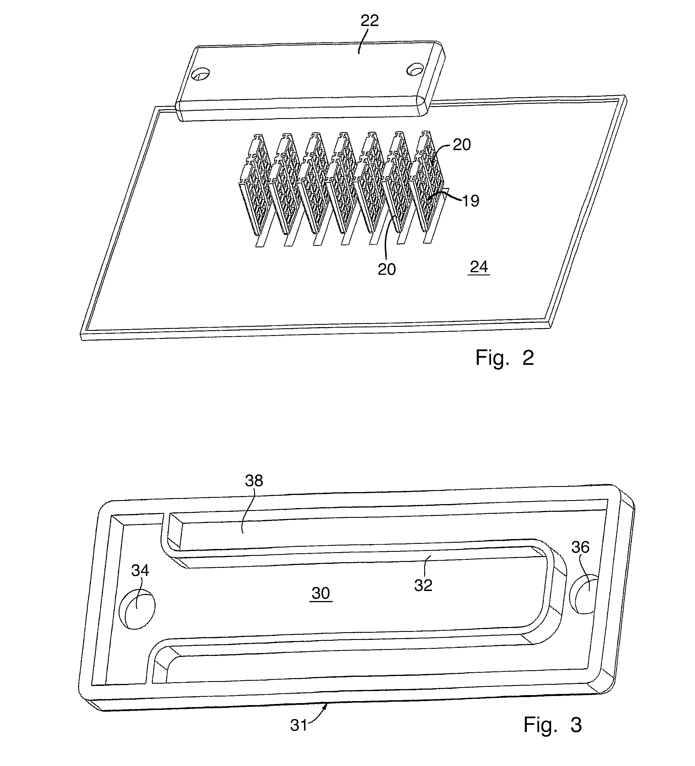 Cooling device for a plurality of power modules