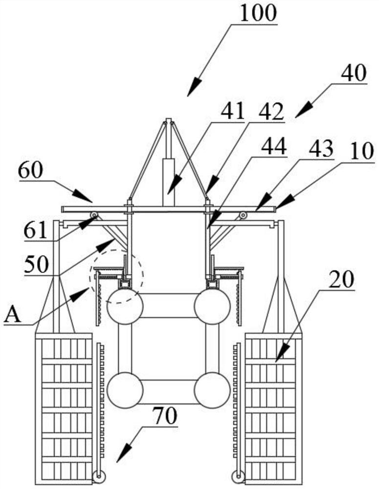 Self-climbing scaffold device for arch bridge rib