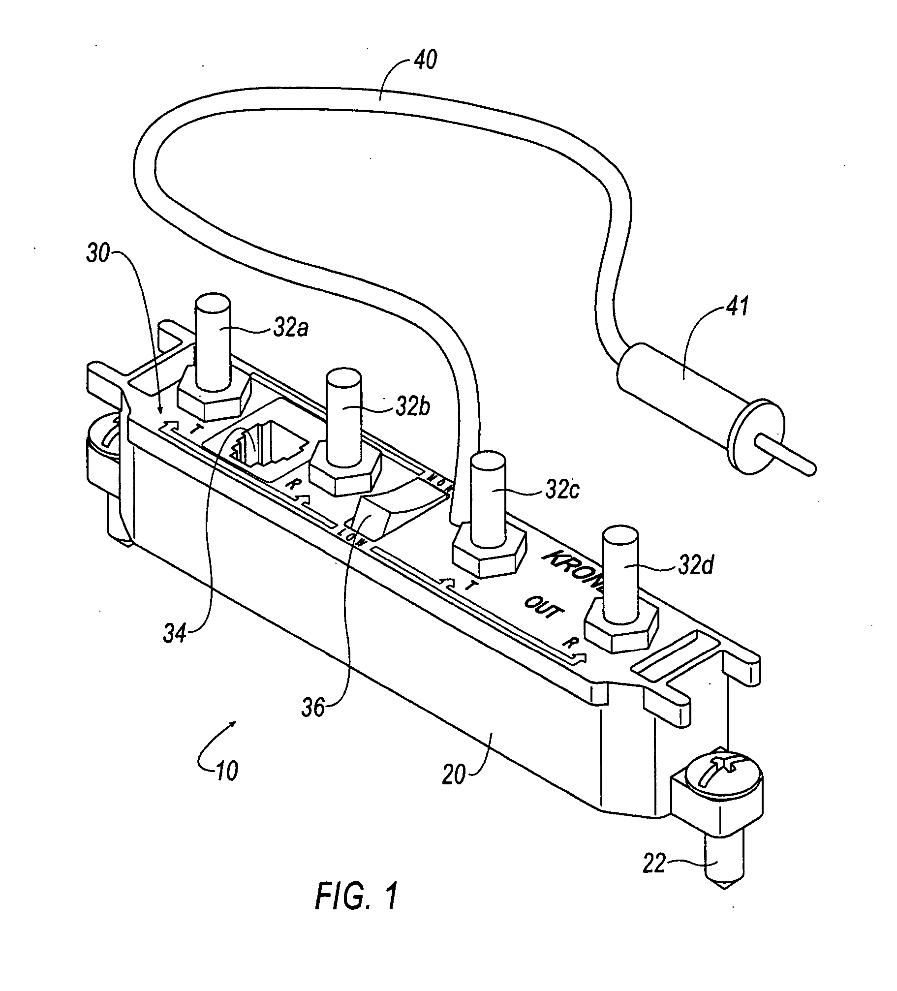Interface device for testing a telecommunication circuit