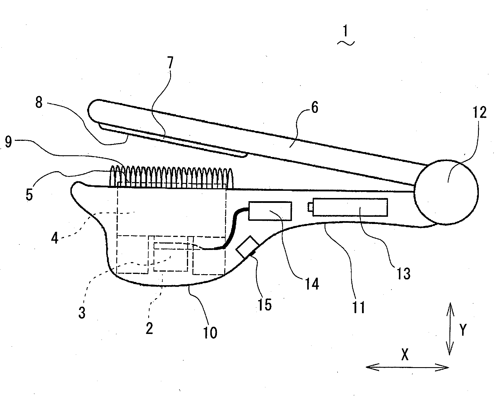 Ultrasonic wave hair set apparatus