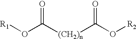 <i>In situ </i>mono-or diester dicarboxylate compositions