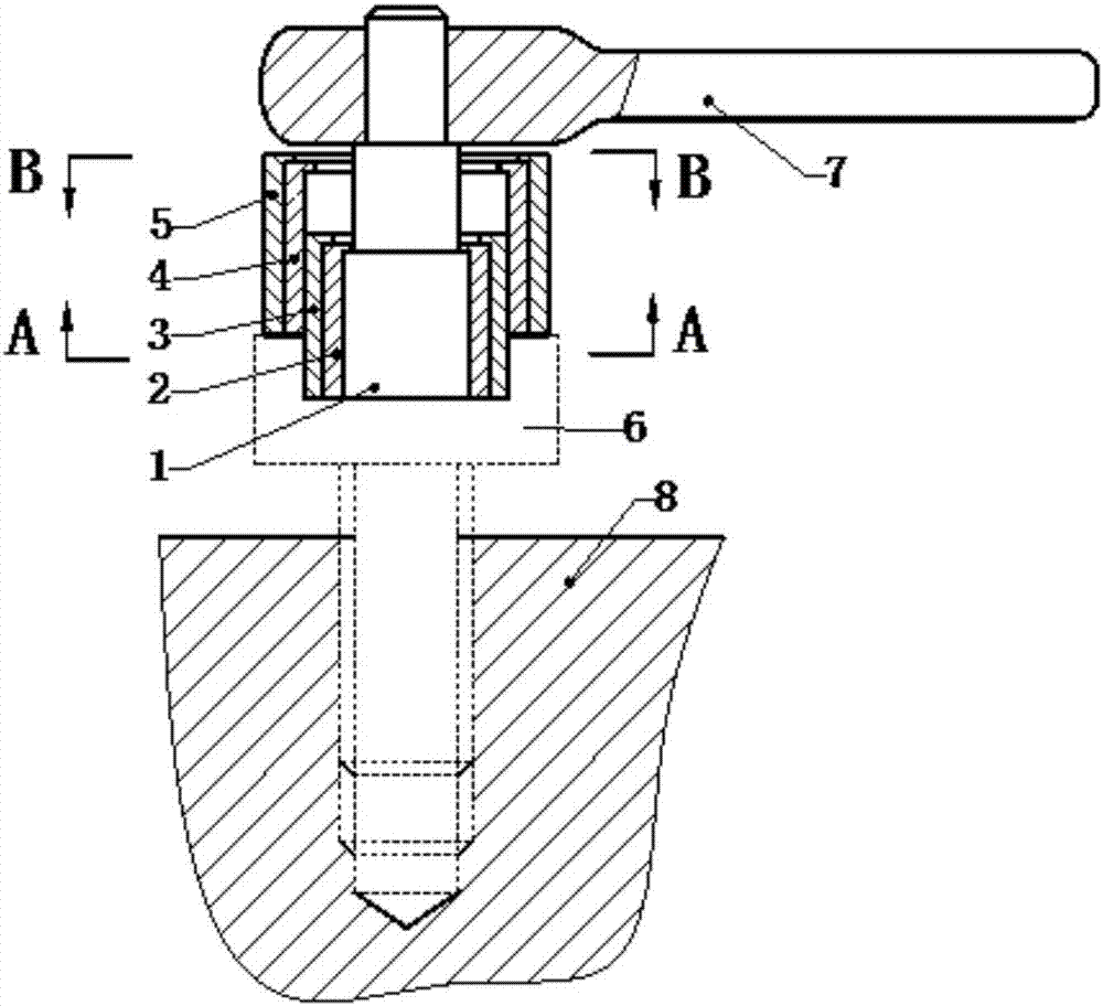 An integrated wrench for hexagon socket bolts