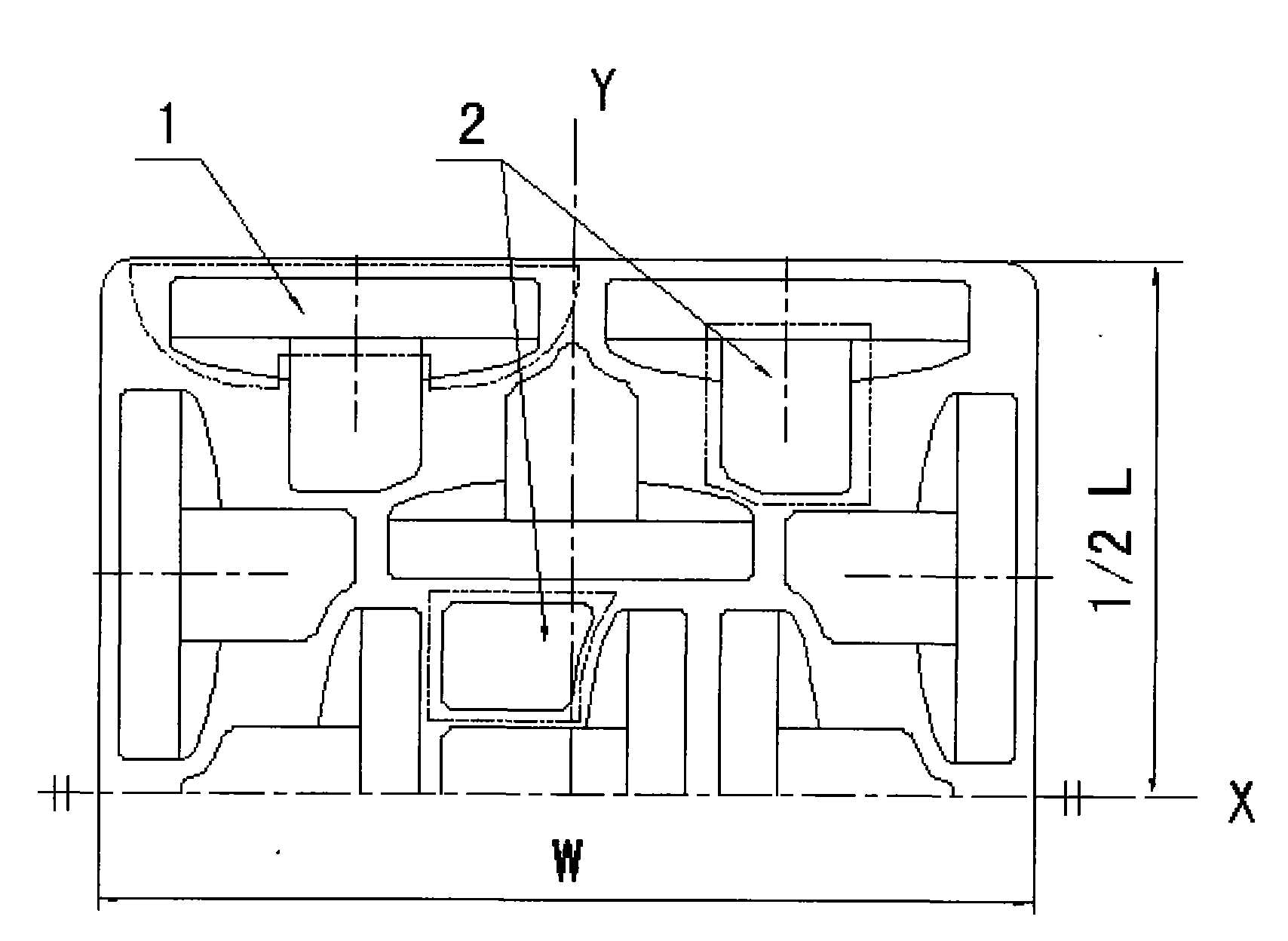 Bracket for large package of super-thin color tubes of 54cm