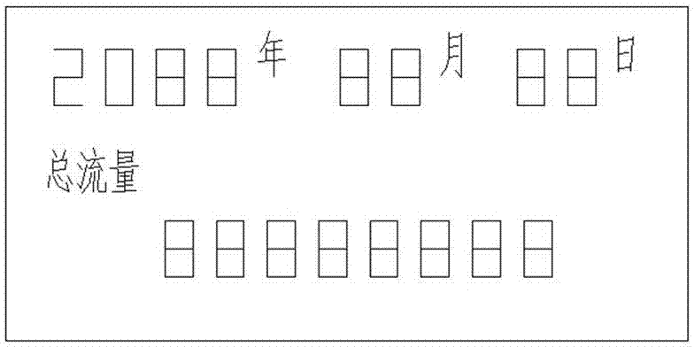 Display method of low-power smart electric meter