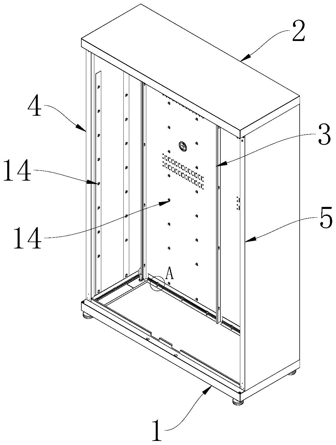 Quick connection tool cabinet