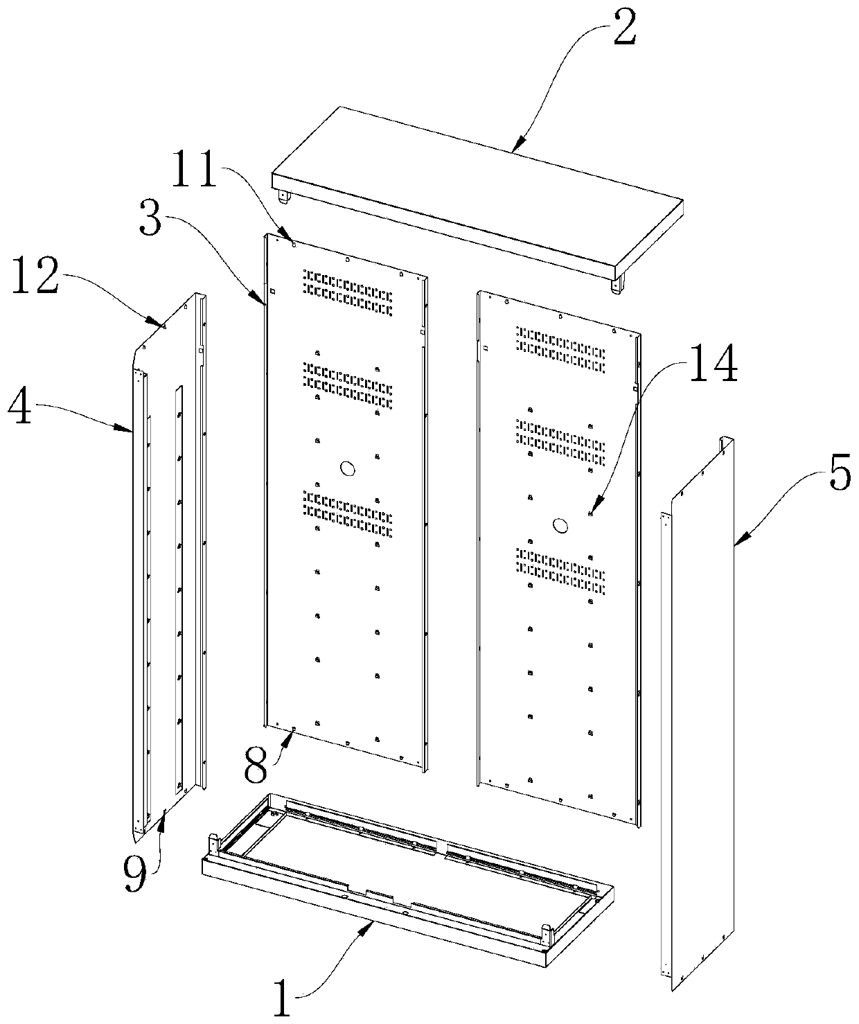 Quick connection tool cabinet