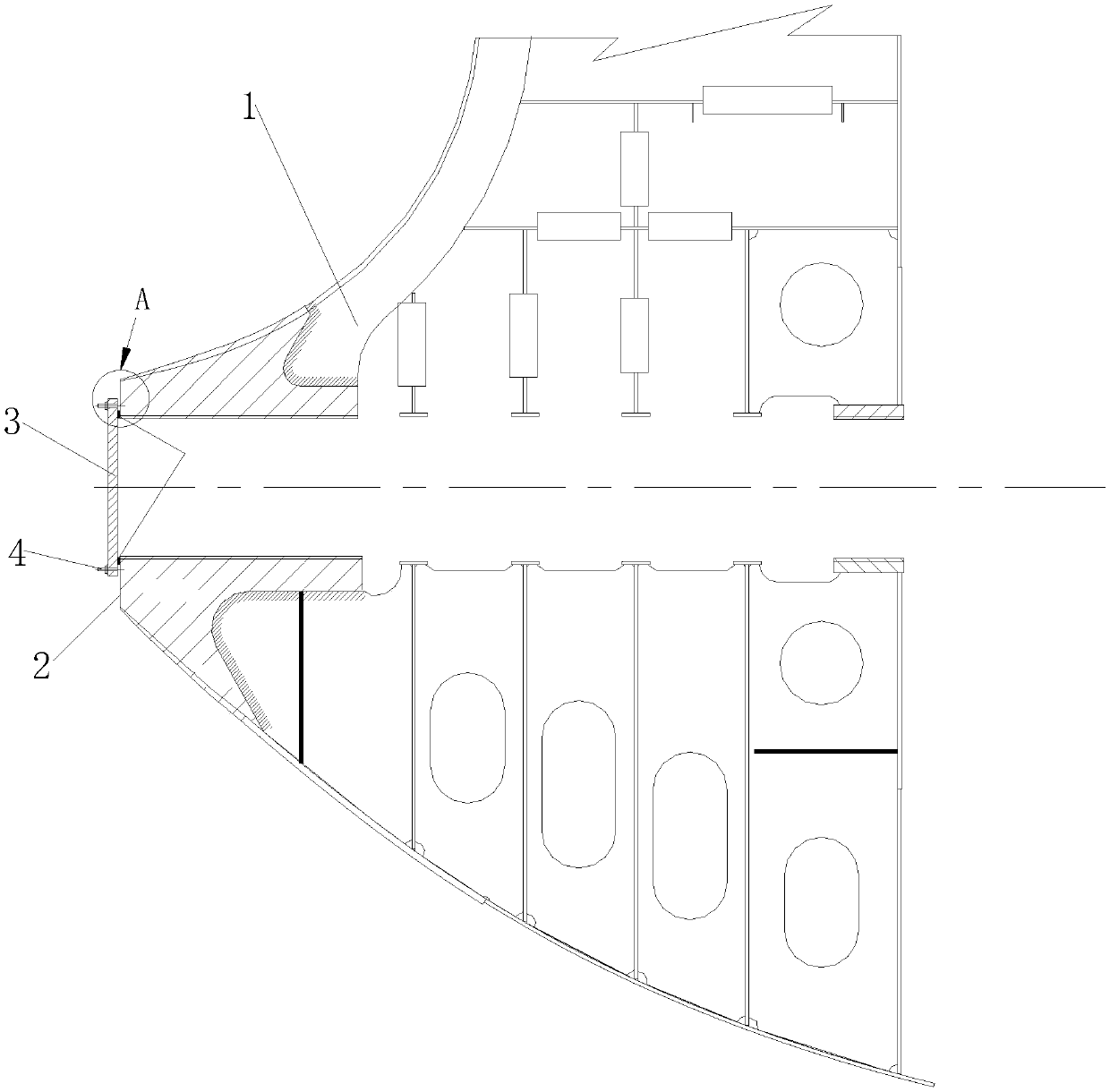 A method for sealing test and sealing of half-ship floating stern shaft hole or seabed valve box