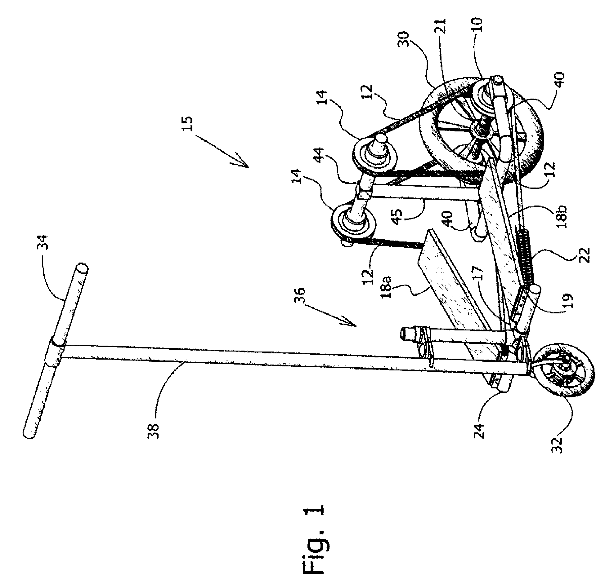 Body weight-activated scooter