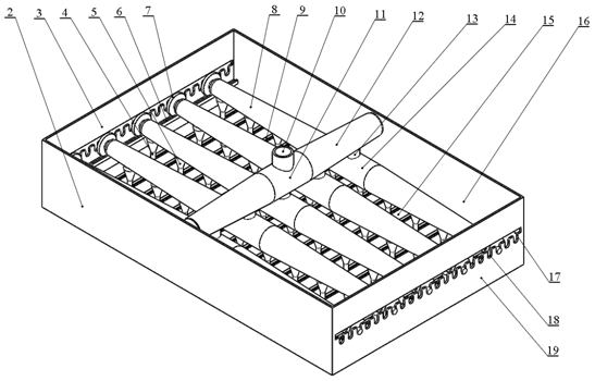 A precision air suction seed device and operation method with variable line spacing
