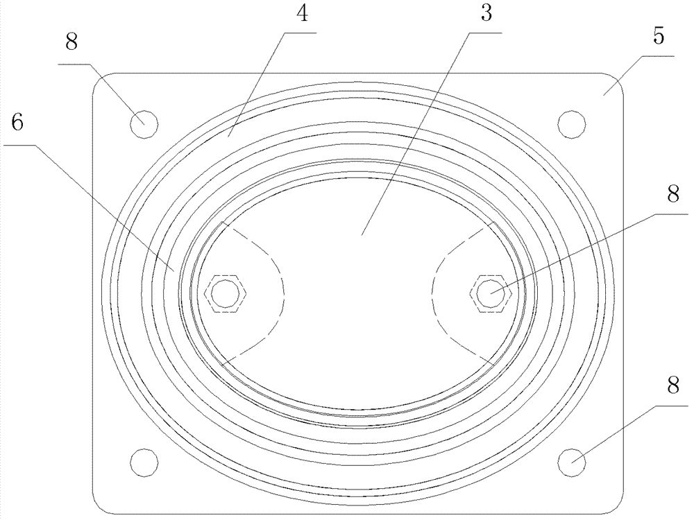 Car roof power receiving system vibration-reduction connecting device and method thereof