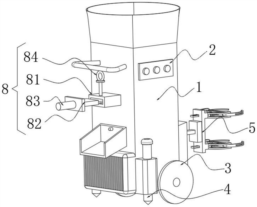 Self-walking wheel type walnut picking machine based on single-chip microcomputer control