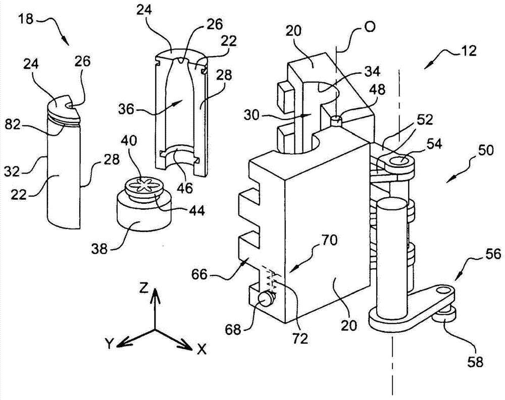 Mold change assistance system for molding units of container manufacturing machines