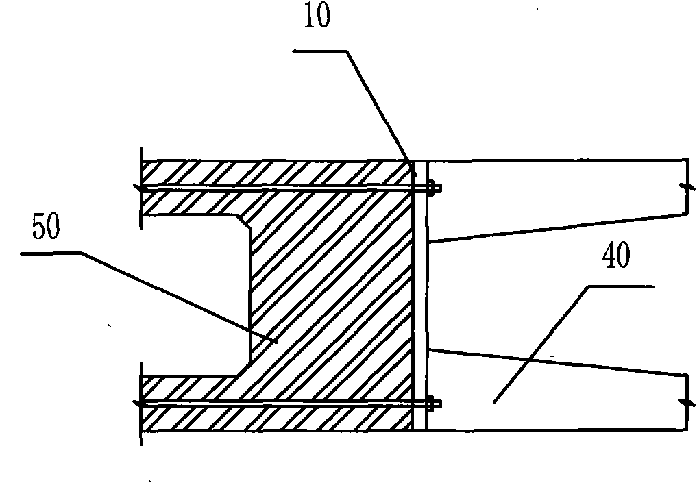 Steel-concrete joint section structure of beams