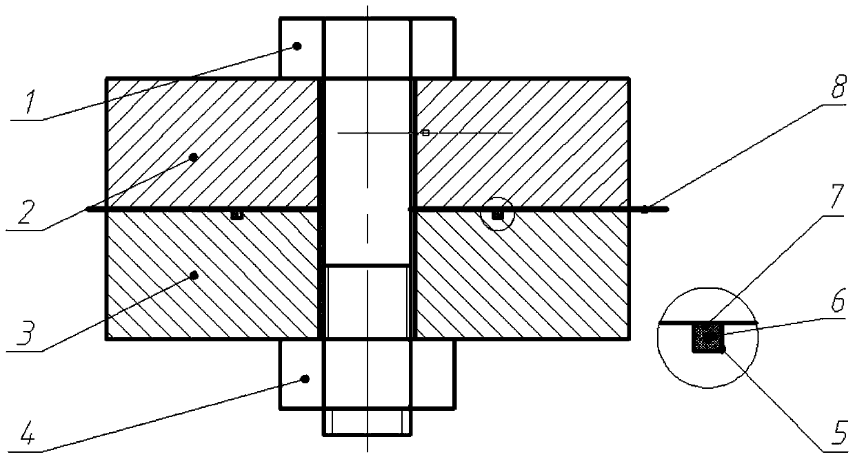 Calibration method for detecting surface pressure of bolted joint surface based on fbg sensor